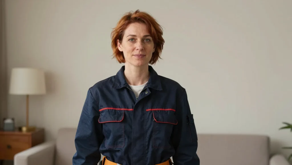 Portrait einer Elektrofachkraft mit Werkzeug