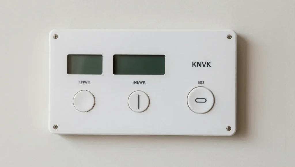 Bedienpanel einer KNX-Smart-Home-Steuerung.