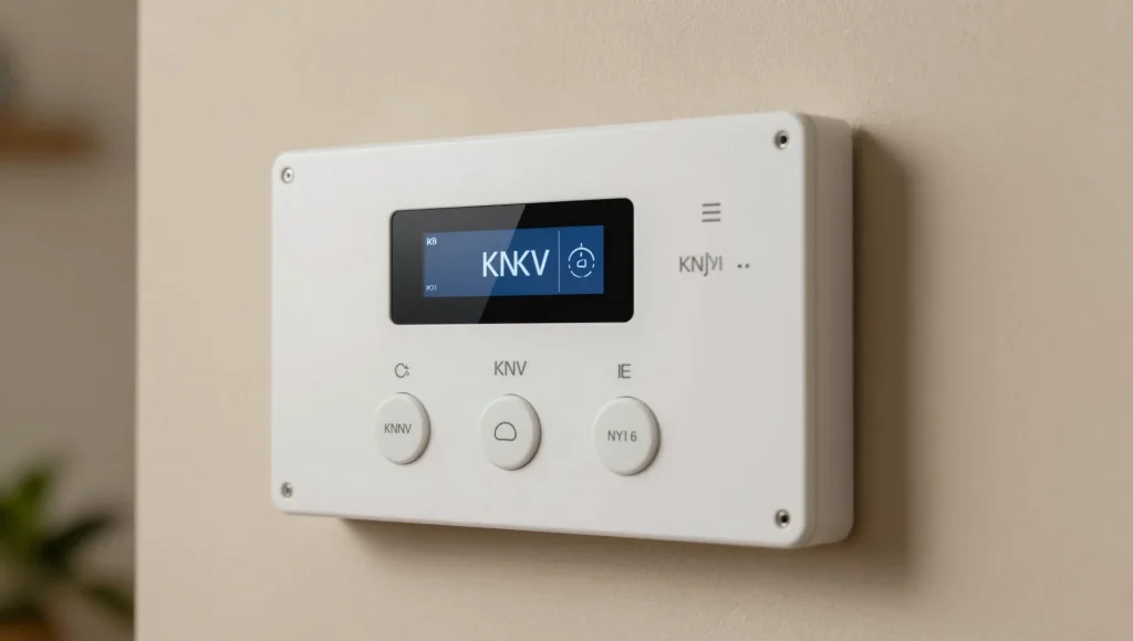 Detailaufnahme eines KNX-Bedienpanels