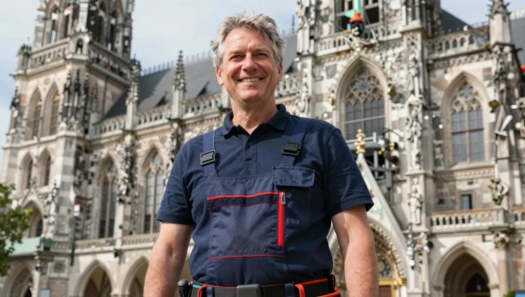 Blick auf die Frauenkirche in der Münchner Altstadt.