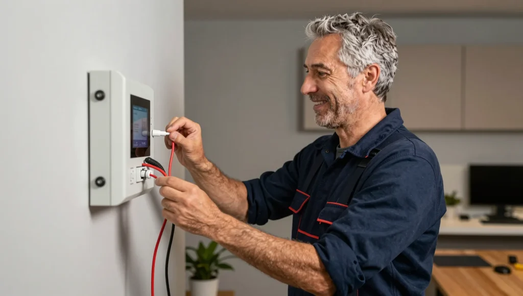KNX-Komponenten für eine Smart-Home-Installation
